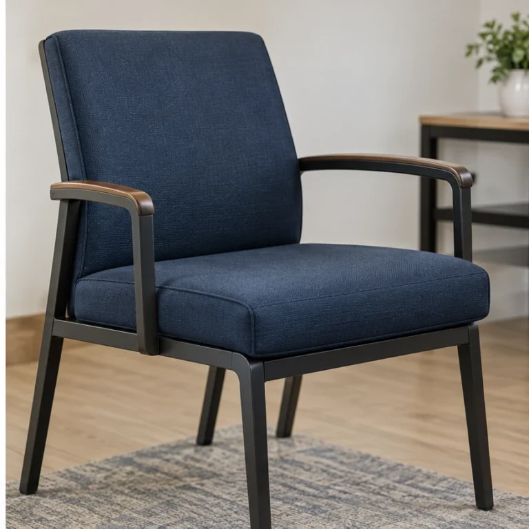 Guest Chairs with custom seat cushions