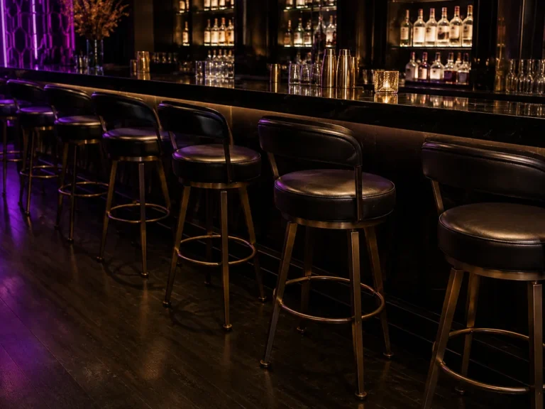 Bars & Clubs with leather bar stools