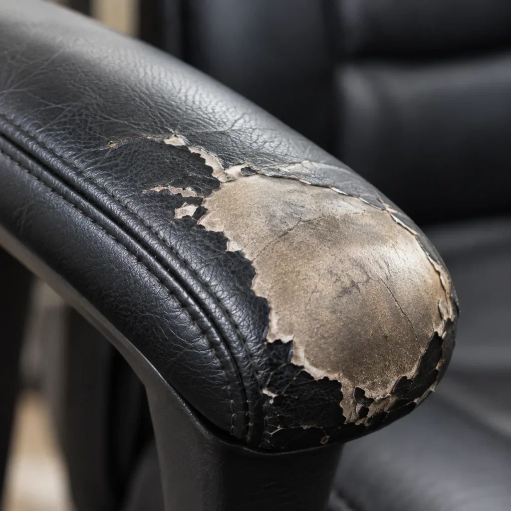 Arm pads on an office chair