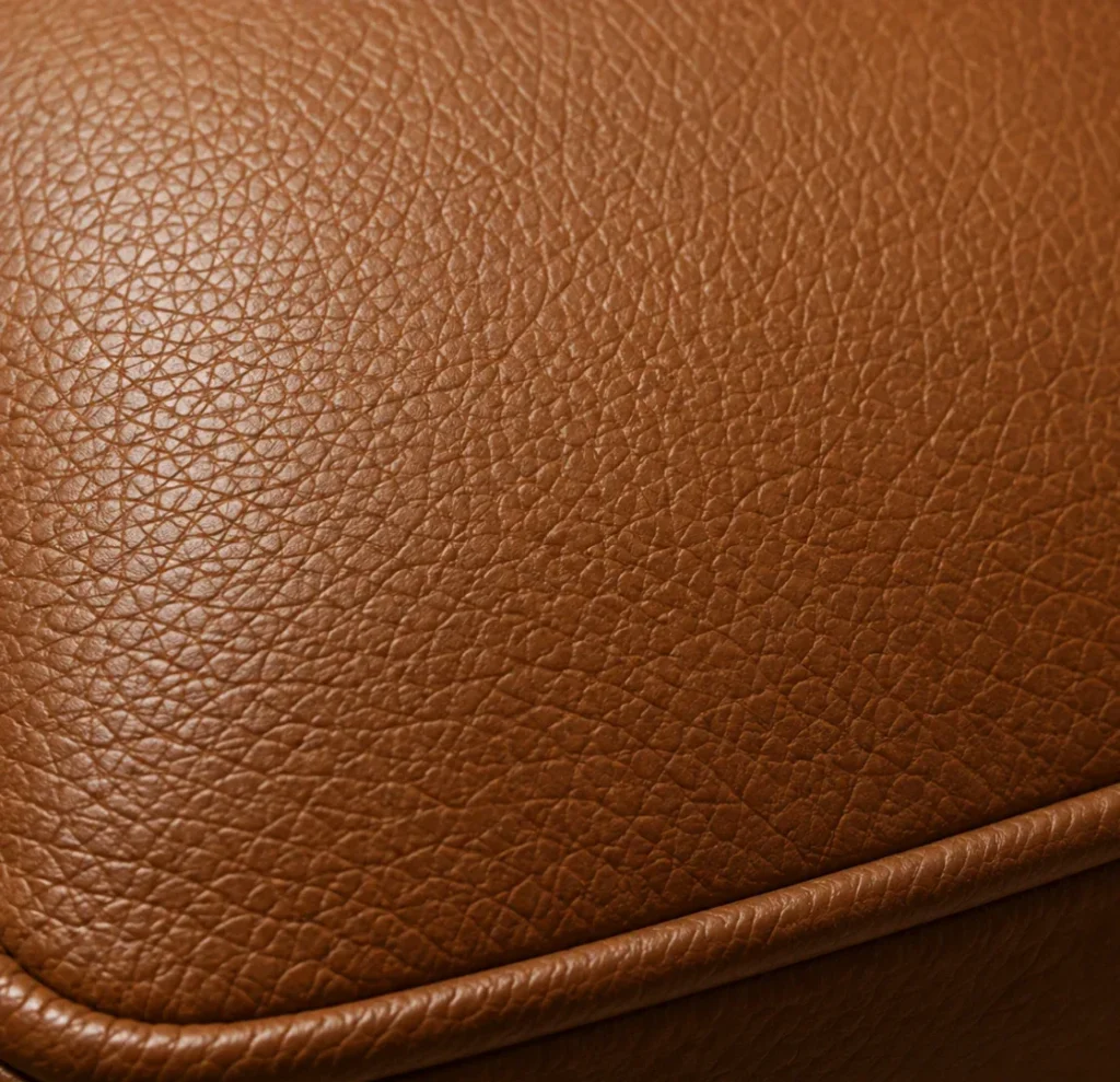 Leather finish, stage 1. Intact