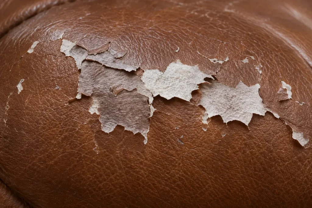 Leather peeling: small patches