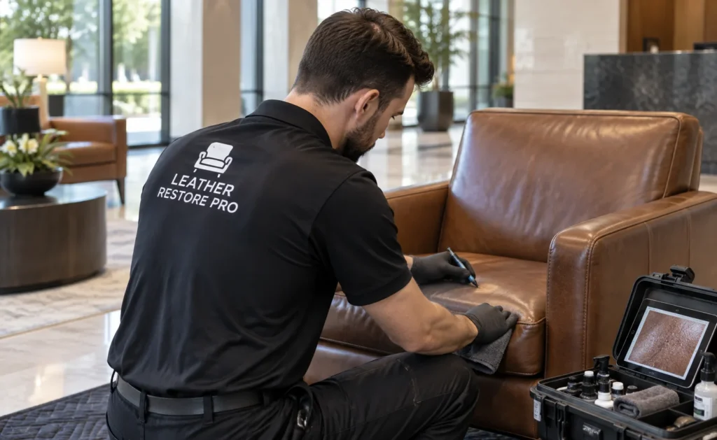 An on-site leather repair tool case
