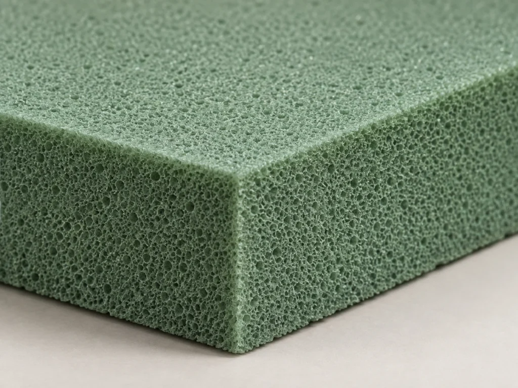 Quick-dry foam in a seat cushion