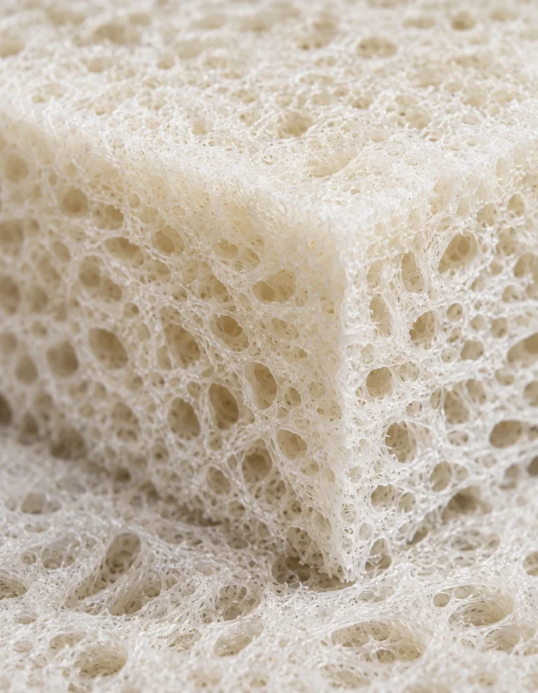 Reticulated quick-dry foam used in outdoor cushions