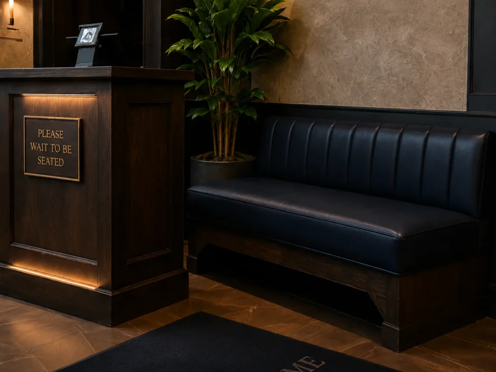 Restaurants bench