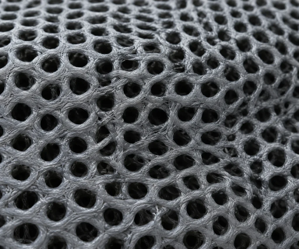 The cells up close foam used in outdoor cushions