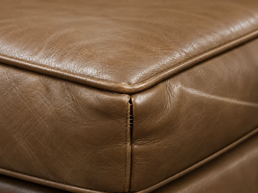 Piping detail on a cushion