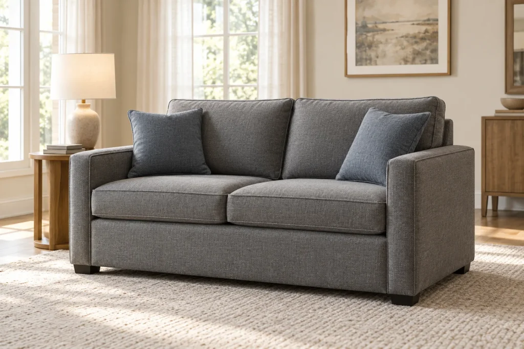 Sleeper loveseat style of sofa bed