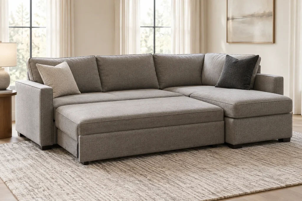 Sleeper sectional style of sofa bed