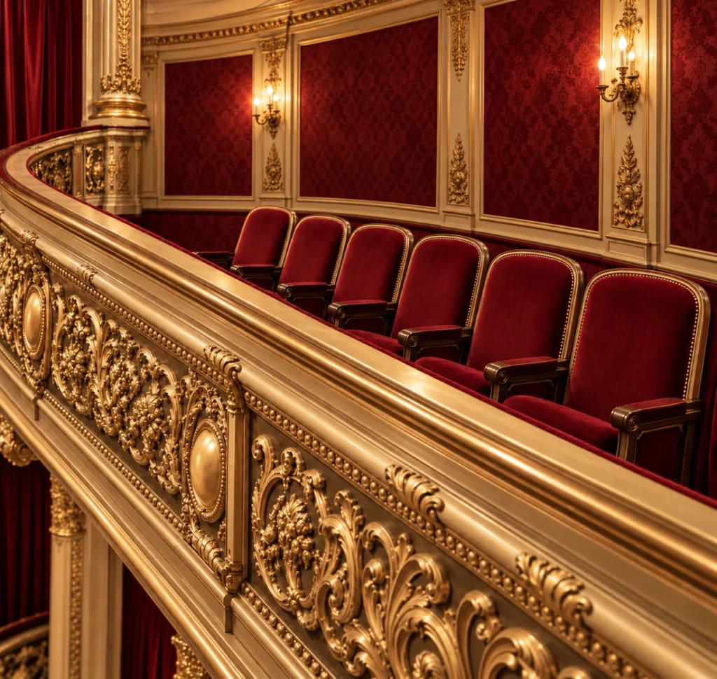Balconies & Boxes with fixed auditorium seating