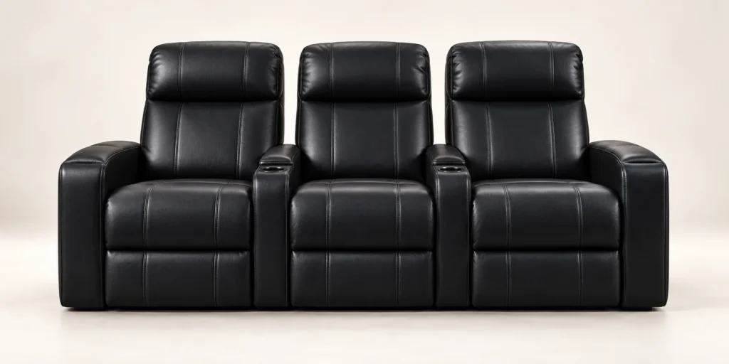 Three-Seat Rows in a home theater
