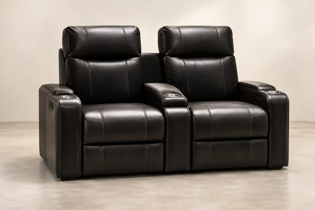 Loveseats in a home theater