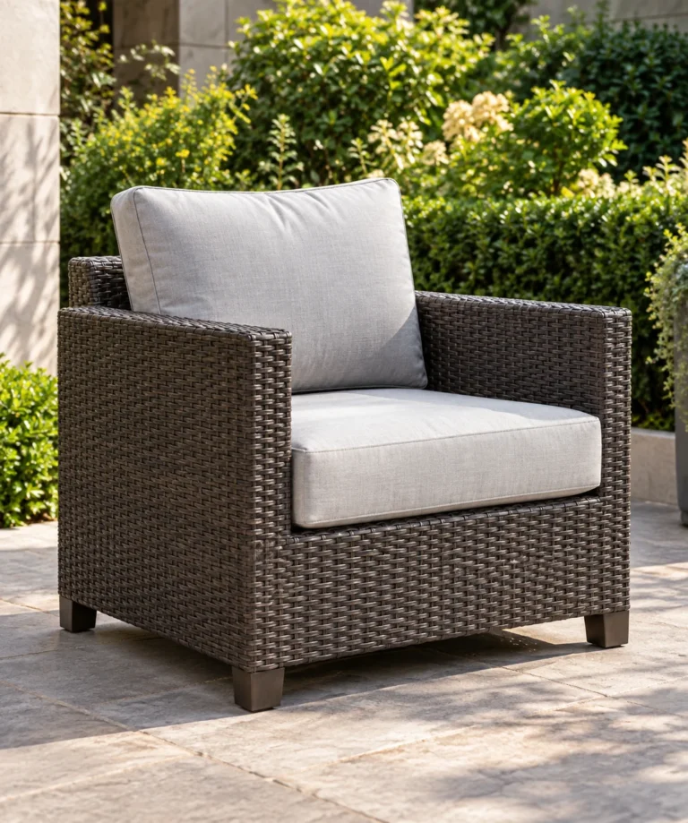 Outdoor furniture: lounge and club chairs